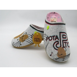 Overview image: Hot Potatoes Pantoffel muil grijs 12
